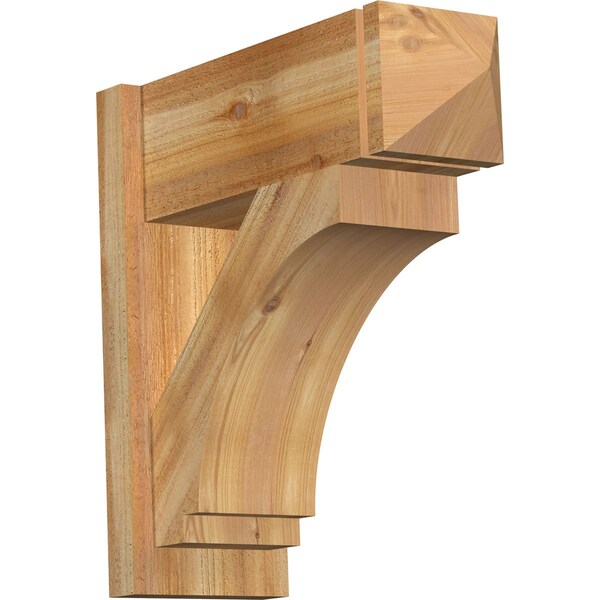 Ekena Millwork Imperial Rough Sawn Arts and Crafts Outlooker, Western Red Cedar, 8"W x 22"D x 22"H OUT08X22X22IMP03RWR - main